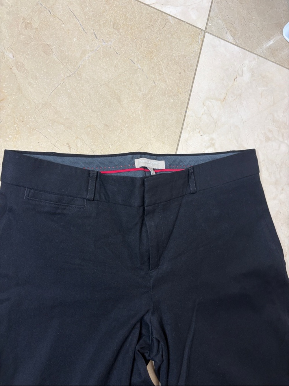 ⭐️ Banana Republic Black Sloan Pants - Slim Straight- size 10 - Picture 6 of 8